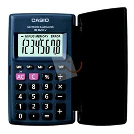 Casio HL-820LV-BK 8 Hane Siyah Cep Tipi Hesap Makinesi