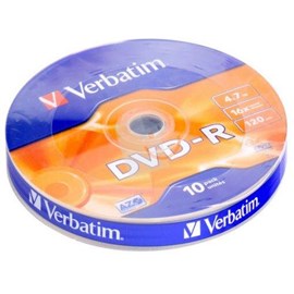 Verbatim 43729 DVD-R Mat Gümüş 16x 4.7GB 10 Lu Spindle