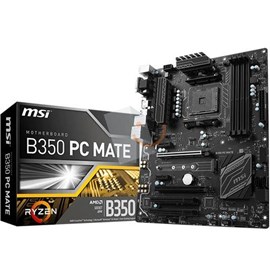 MSI B350 PC MATE DDR4 M.2 HDMI Vga 16x Ryzen AM4 ATX