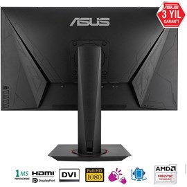 Asus VG258Q 24.5 1ms 144Hz Full HD DVI HDMI DP FreeSync G-SYNC Led Oyuncu Monitörü