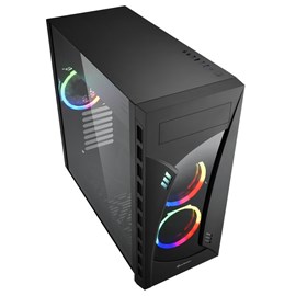 Sharkoon NIGHT SHARK RGB Pencereli Siyah E-ATX Gaming Kasa