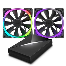 NZXT RF-AR120-C1 Aer RGB120 & HUE+ 2x 120mm Fan ve HUE+ Starter Kit