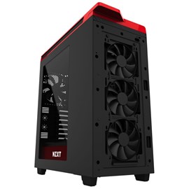 NZXT CA-H442W-M1 H440 Siyah Kırmızı Pencereli ATX PSUsuz Kasa