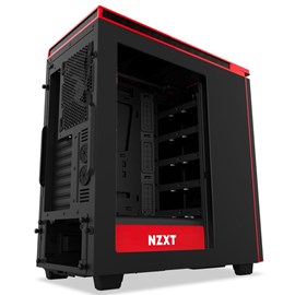 NZXT CA-H442W-M1 H440 Siyah Kırmızı Pencereli ATX PSUsuz Kasa