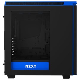 NZXT CA-H442W-M4 H440 Mat Siyah Mavi Pencereli ATX PSUsuz Kasa