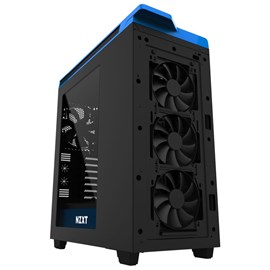 NZXT CA-H442W-M4 H440 Mat Siyah Mavi Pencereli ATX PSUsuz Kasa