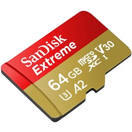 SanDisk SDSQXA2-064G-GN6AA Extreme 64GB microSDXC UHS-I C10 V30 U3 A2 160MB Bellek Kartı