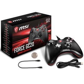 MSI GG FORCE GC20 Çift Titreşimli USB Gamepad PC Konsol Android