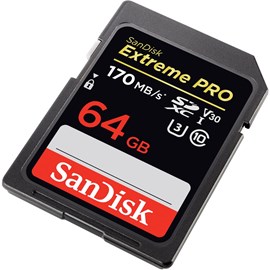 SanDisk SDSDXXY-064G-GN4IN Extreme Pro 64GB SDXC UHS-I U3 V30 Bellek Kartı 170/90Mb