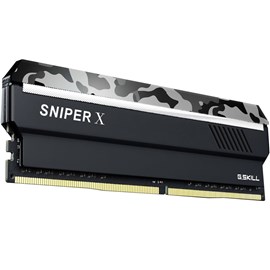 G.SKILL F4-3600C19S-8GSXWB SniperX Gri Kamuflaj 8GB DDR4 3600Mhz Single CL19 XMP