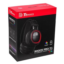 Thermaltake Tt eSPORTS SHOCK PRO RGB 7.1 Siyah Oyun Kulaklığı HT-SHK-DIECBK-25