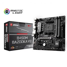 MSI B450M BAZOOKA V2 DDR4 Turbo M.2 HDMI DVI 16x AM4 ATX