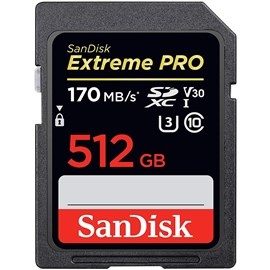 SanDisk SDSDXXY-512G-GN4IN Extreme Pro 512GB SDXC UHS-I U3 V30 Bellek Kartı 170/90Mb