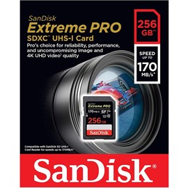 SanDisk SDSDXXY-256G-GN4IN Extreme Pro 256GB SDXC UHS-I U3 V30 Bellek Kartı 170/90Mb