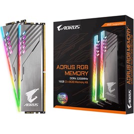 Gigabyte GP-AR32C16S8K2HU416R AORUS RGB 16GB (2x8GB) DDR4 3200MHz Dual Kit CL16 XMP