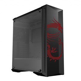 MSI MPG GUNGNIR 100D Temperli Cam Siyah ATX Gaming Kasa PSUsuz