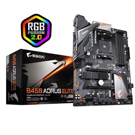 Gigabyte B450 AORUS ELITE DDR4 M.2 HDMI DVI RGB Fusion 16x AM4 ATX