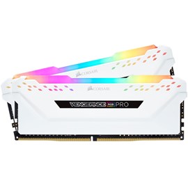 Corsair CMW16GX4M2A2666C16W VENGEANCE RGB PRO Beyaz 16GB (2x8GB) DDR4 2666MHz CL16 XMP Dual Kit