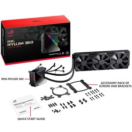 Asus ROG RYUJIN 360 OLED RGB AIO Sıvı CPU Soğutucusu 3x Noctua iPPC-2000 PWM