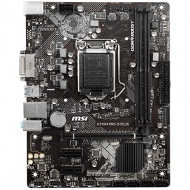 MSI H310M PRO-D PLUS DDR4 DVI 16x Lga1151 mATX