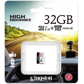 Kingston SDCE/32GB High Endurance microSDHC 32GB C10 A1 UHS-I U1 Bellek Kartı 95/30MB