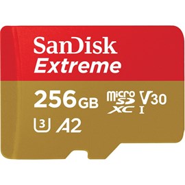 SanDisk SDSQXA1-256G-GN6MA Extreme microSDXC 256GB UHS-I C10 V30 U3 A2 160MB Bellek Kartı