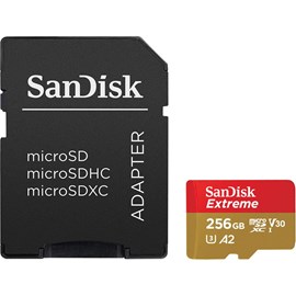 SanDisk SDSQXA1-256G-GN6MA Extreme microSDXC 256GB UHS-I C10 V30 U3 A2 160MB Bellek Kartı