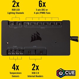 Corsair CL-9011110-WW iCUE Commander PRO Smart RGB Lighting ve Fan Hız Kontrolcüsü