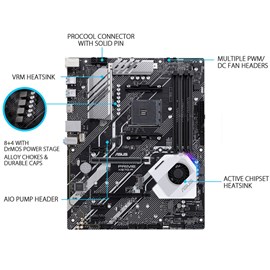 Asus PRIME X570-P DDR4 Çift M.2 HDMI PCIe 4.0 16x AM4 ATX
