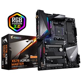 Gigabyte X570 AORUS MASTER DDR4 Üçlü M.2 ESS SABRE RGB Fusion AM4 16x