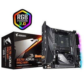 Gigabyte X570 I AORUS PRO WIFI DDR4 Dual M.2 RGB Fusion AM4 16x Mini-ITX