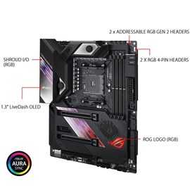 Asus ROG CROSSHAIR VIII FORMULA X570 DDR4 Çift M.2 ax Wi-Fi AM4 ATX