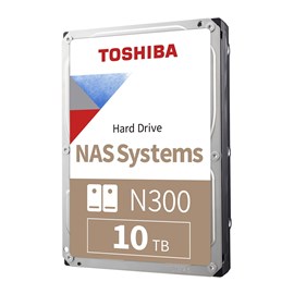 Toshiba HDWG11AUZSVA 3.5" 10 TB 7200 RPM SATA 3 256 MB NAS N300 HDD