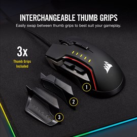 Corsair CH-9302311-EU GLAIVE RGB PRO Alüminyum Optik Gaming Mouse