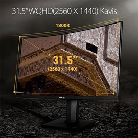 Asus TUF Gaming VG32VQ 32 1ms 144Hz WQHD FreeSync Kavisli HDR Oyuncu Monitörü