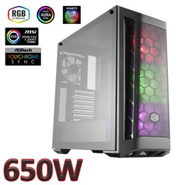 Cooler Master MasterBox MB511 RGB 3x120mm Fanlı 650W 80+ Temperli Cam ATX Kasa