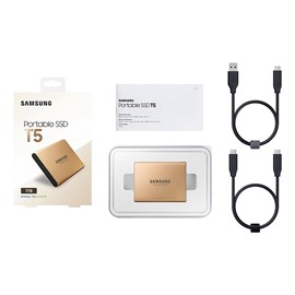 Samsung MU-PA1T0G/WW 1TB T5 Taşınabilir SSD 540/540 Gold Flash SSD