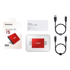 Samsung MU-PA500R/WW 500GB T5 Taşınabilir Kırmızı USB3.1