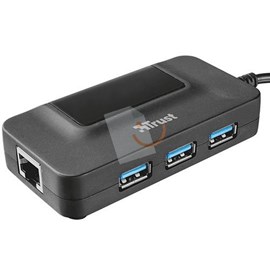 Trust 20789 Oila 3 Port USB 3.1 Gen 1 Hub - Ethernet Dönüştürücü