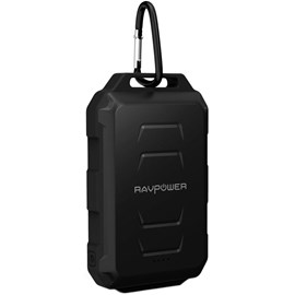 RAVPower RP-PB044-BK Siyah 10050mAh Su Geçirmez Taşınabilir Şarj Cihazı Powerbank