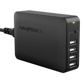 RAVPower RP-PC059 60W 5-Port Hızlı Şarj Cihazı Siyah