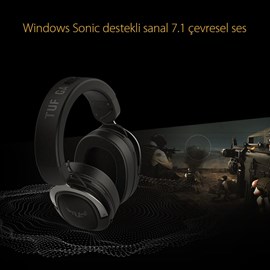 Asus TUF GAMING H3 Gun Metal Sanal 7.1 Oyuncu Kulaklığı PC PS4 XBox Mobil