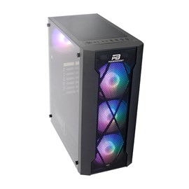 PowerBoost VK-P1900B 500w USB 3.0 ATX, Mesh, Ring Fixed Rainbow fan siyah Kasa