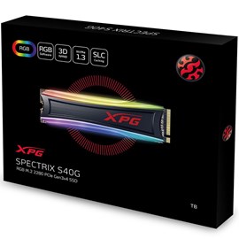 ADATA AS40G-2TT-C XPG SPECTRIX S40G RGB 2TB PCIe Gen3x4 M.2 SSD 3500MB/3000MB