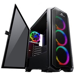 GameBooster GB-G2112B USB3.0 Ring ARGB Halo fan Mesh Panel RGB Strip Kasa (PSU Yok) JBST-GBG2112B