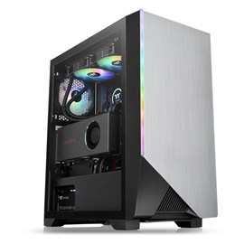 Thermaltake H550 Tempered Glass ARGB Şerit Ledli MidTower Oyuncu Kasası CA-1P4-00M1WN-00