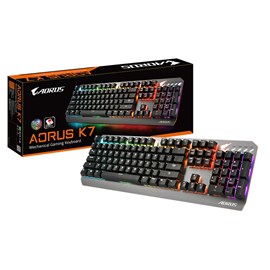 Gigabyte GK-AORUS-K7 AORUS K7 Cherry MX Kırmızı Mekanik Q TR USB Siyah Klavye