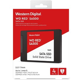 Western Digital WDS400T1R0A Red SA500 4TB NAS SSD SATA III 2.5 7mm 560/530Mb