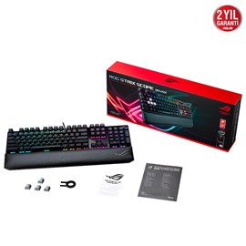 ASUS ROG STRIX XA04 Scope Deluxe Cherry MX Red Switch RGB Türkçe Mekanik Oyuncu Klavyesi