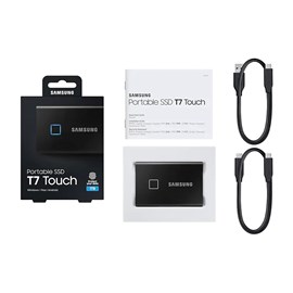 Samsung T7 Touch 1TB USB 3.2 Gen 2 Taşınabilir SSD MU-PC1T0K/WW Siyah